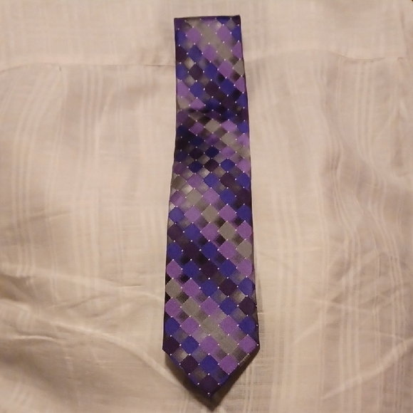 Van Heuen Other - Elegant Purple and Gray Men's Tie